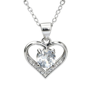 925 Sterling Silver Heart-Shaped Pendant