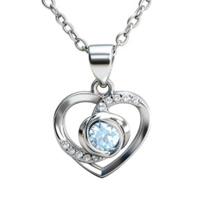 sterling silver contour pendant necklace