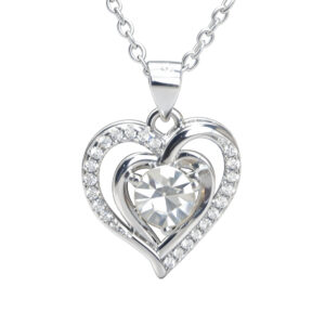 Heart Birthstone Pendant Necklace